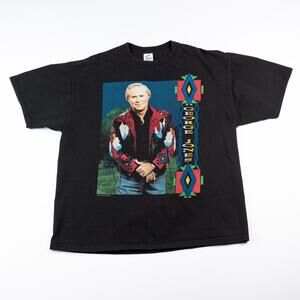 Vintage 1993 George Jones High-Tech Redneck Tour T-Shirt XL USA Made Country Tee